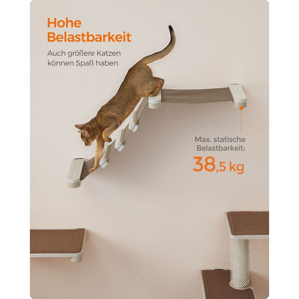 Clickat Katzenkletterhängematte zur Wandmontage - Askmy4Cats