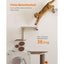 Clickat Katzentreppe mit Plattform und Katzenbürste - Askmy4Cats