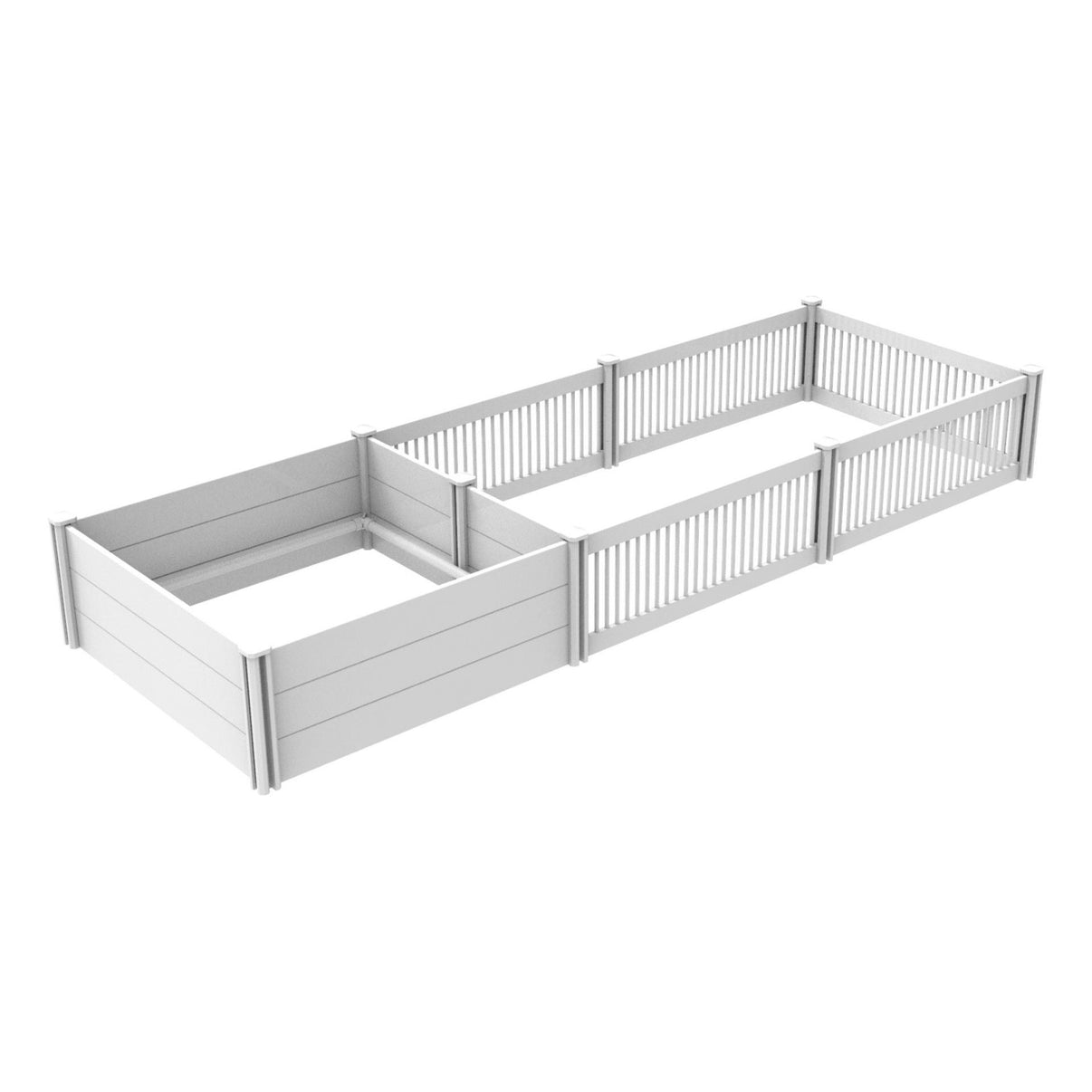 Erweiterungsset mit 2 Paneelen und 2 Pfosten für Topmast Wurfbox PVC - Askmy4Cats