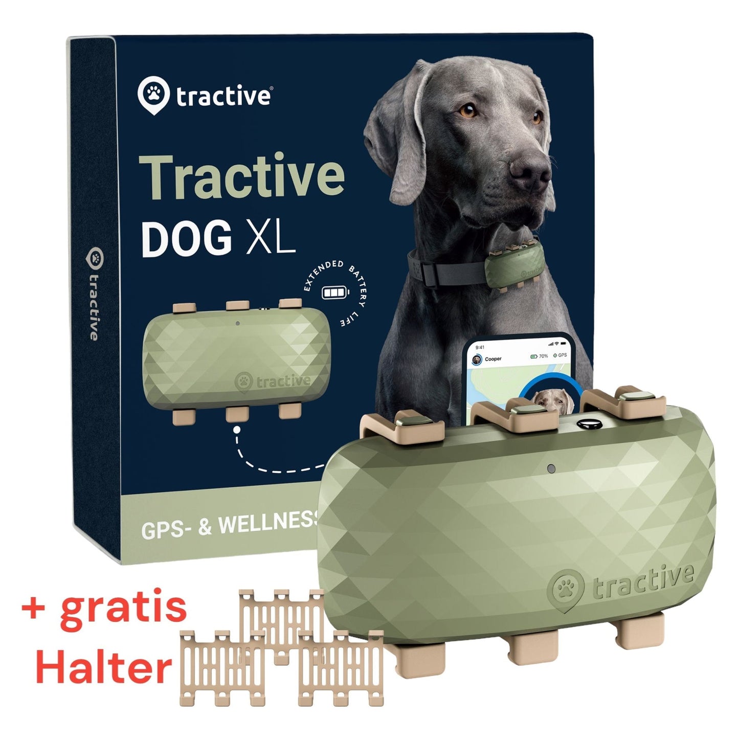 GPS Tracker TRACTIVE DOG XL - Askmy4Cats