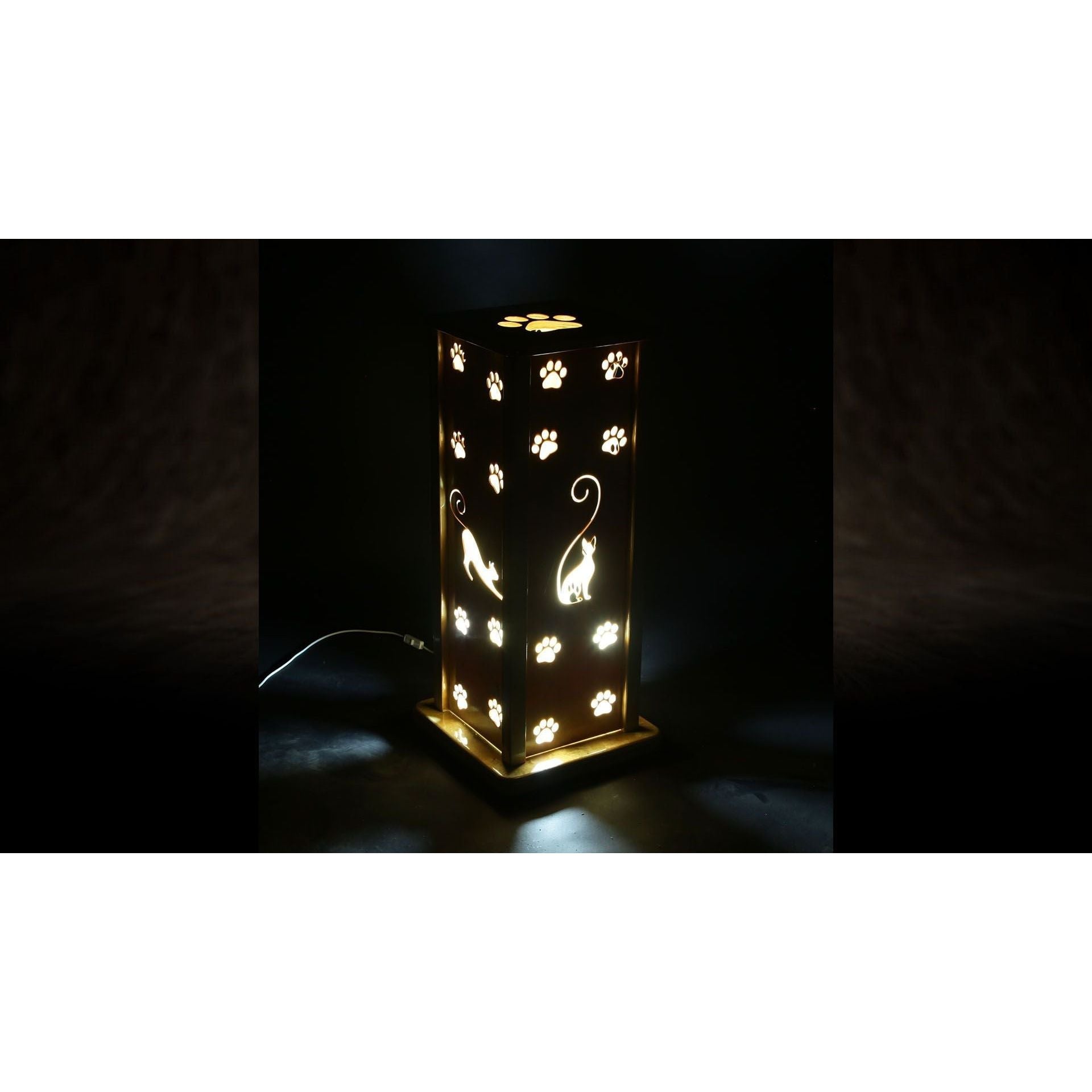 Grosse Bodenlampe - Model 3 Katzenmotiv - Askmy4Cats