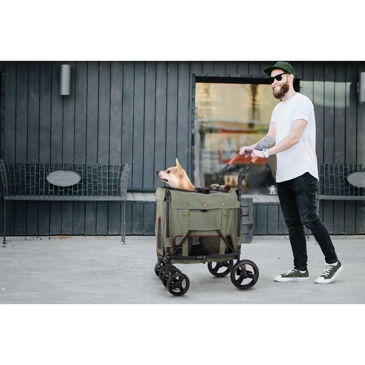 Ibiyaya® Hundebuggy "Gentle Giant Pet Wagon" - Askmy4Cats