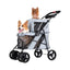 Ibiyaya® Hundebuggy Pet Stroller Hundewagen "Double Decker" - Askmy4Cats
