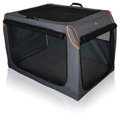 Knuffelwuff Faltbare Hundebox Auto Transportbox Mit Aluminiumgestell Für Den Kofferraum - Askmy4Cats
