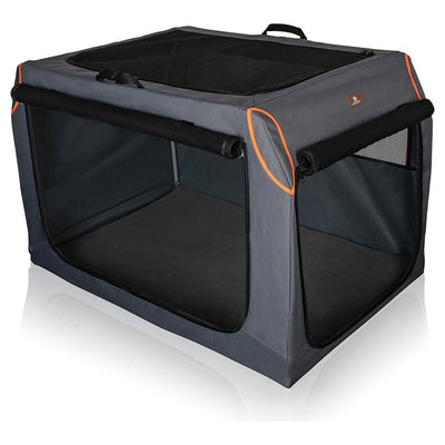 Knuffelwuff Faltbare Hundebox Auto Transportbox Mit Aluminiumgestell Für Den Kofferraum - Askmy4Cats