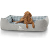 Knuffelwuff Hundebett Lennard Aus Velours Mit Karomuster - Askmy4Cats