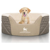 Knuffelwuff Orthopädisches Hundebett Lena Aus Velours Und Kunstleder Mit Hohem Schaumstoffrand - Askmy4Cats