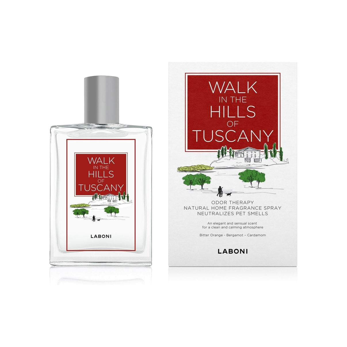 LABONI Walk in the Hills of Tuscany - praktisches Duft-Spray zur Beseitigung von Gerüchen - Askmy4Cats
