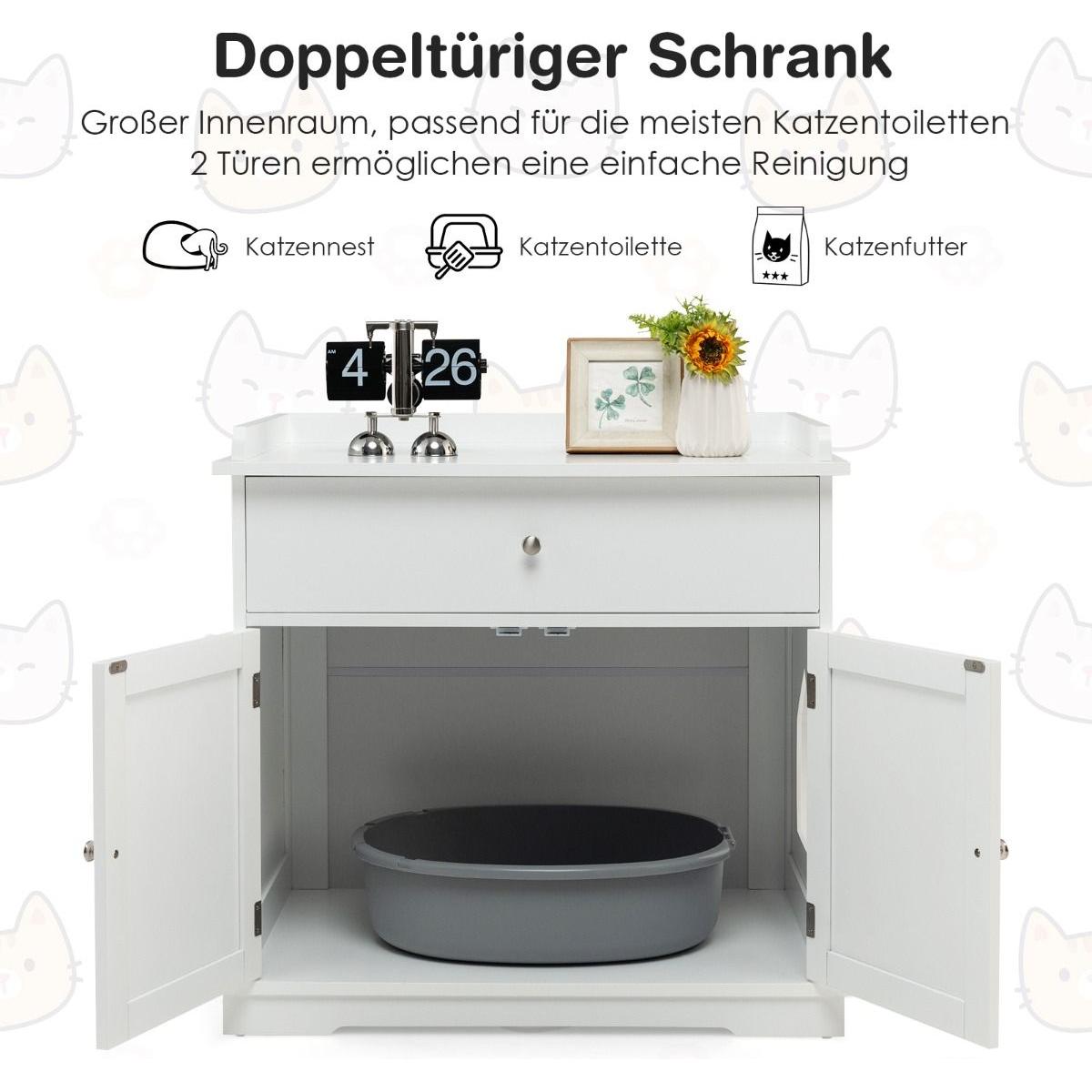Moderner Dekorativer Katzentoiletten Schrank - Askmy4Cats