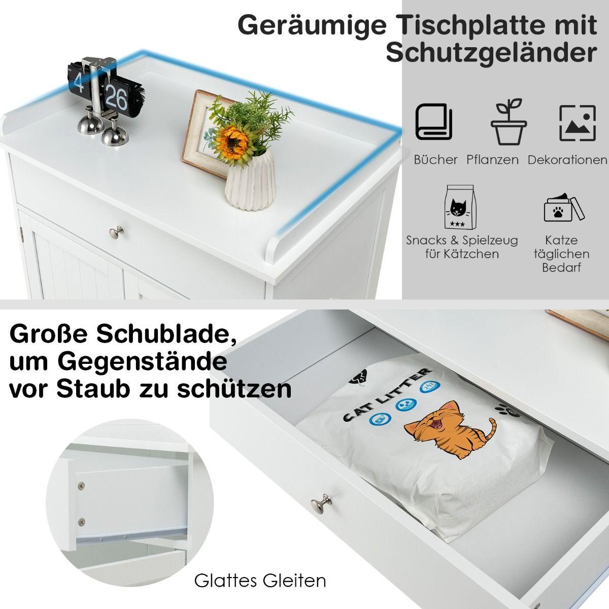 Moderner Dekorativer Katzentoiletten Schrank - Askmy4Cats